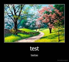 test - testas