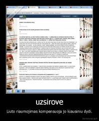 uzsirove - Liuto riaumojimas kompensuoja jo kiausiniu dydi.