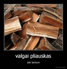 valgai pliauskas - siki lentom