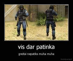 vis dar patinka - greitai nepatiks muha muha