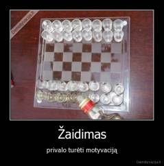 Žaidimas - privalo turėti motyvaciją