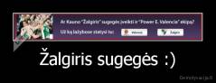 Žalgiris sugegės :) - 