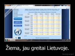 Žiema, jau greitai Lietuvoje. - 