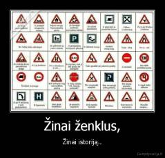 Žinai ženklus, - Žinai istoriją..
