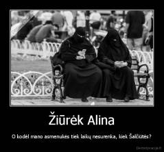 Žiūrėk Alina - O kodėl mano asmenukės tiek laikų nesurenka, kiek Šalčiūtės?