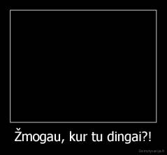 Žmogau, kur tu dingai?! - 