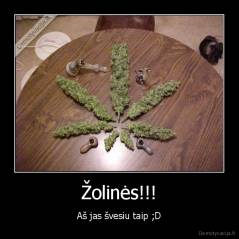 Žolinės!!! - Aš jas švesiu taip ;D
