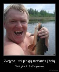 Žvejyba - tai pinigų metymas į balą - Tiesiogine to žodžio prasme