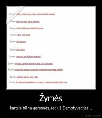 Žymės - kartais būna geresnės,net už Demotyvacijas...